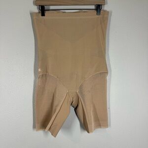 HoneyLove SuperPower Short All Over Sculpt Womens Size 1X Sand Shapewear
